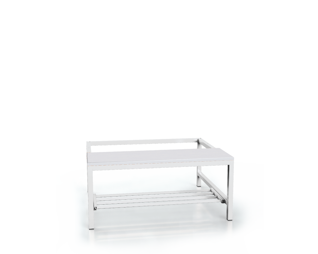 Benches with laminated desk - with a reclining grate 375 x 900 x 800